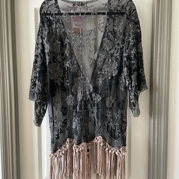Boho Beach Cover Up/Kimono - Picture 2 of 4